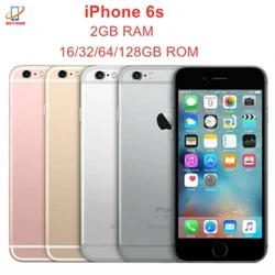 Apple iPhone 6S 16 GB 32 GB 64 GB 128GB 2 GB RAM 4,7 "IPS LCD 4G LTE Dual Core iOS A9 12MP e 5MP Originale Unlocked cellulare