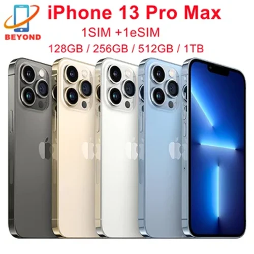 Apple iPhone 13 Pro Max 128 GB 256 GB 512 GB 1 TB ROM Γνήσια OLED A15 IOS Face ID NFC 98% Νέο αυθεντικό ξεκλείδωτο κινητό τηλέφωνο 5G