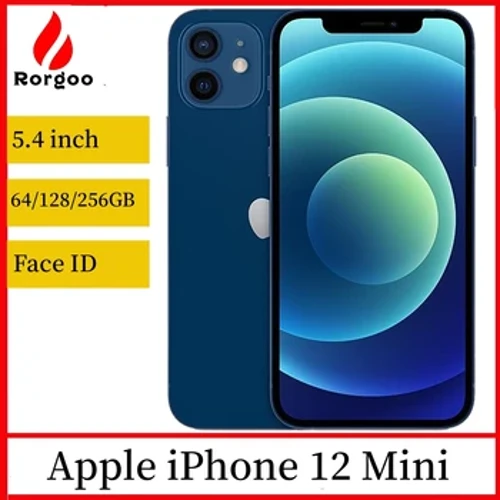 Apple iPhone 12 Mini Imefunguliwa 5G Simu Halisi ya Rununu 4GB 64/128/256GB IOS A14 5.4'' Dual 12MP 12mini Hexa Core smartphone