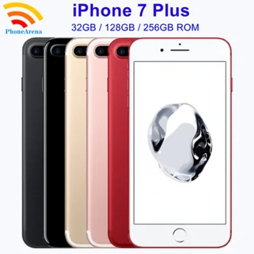 Eredeti iPhone 7 Plus 32 GB 128 GB 256 GB ROM 3 GB RAM 5,5" Retina IPS LCD ujjlenyomattal NFC feloldott 4G mobiltelefon