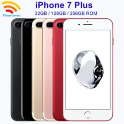 Eredeti iPhone 7 Plus 32 GB 128 GB 256 GB ROM 3 GB RAM 5,5" Retina IPS LCD ujjlenyomattal NFC feloldott 4G mobiltelefon