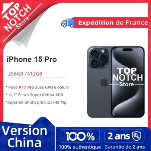 Apple iPhone 15 Pro Asili 8GB RAM 128GBA17 Pro Bionic Chip 6.1'' 120Hz Super Retina XDR Display NFC 5G Smartphone 48MP Camera