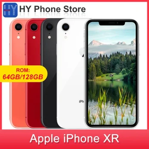 Apple iPhone XR 64 GB/128 GB odblokowany z identyfikatorem twarzy A12 Bionic Chip 6,1 cala 1792 x 828 ekran 12 MP + 7 MP aparat