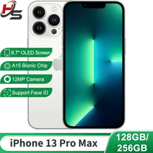 Apple iPhone 13 Pro max 128 GB/256 GB A15 Bionic Chip unterstützt Face ID 6,7" OLED-Bildschirm 12 MP+12 MP Kamera NFC 5G