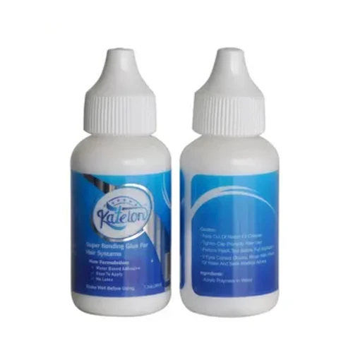 Pegamento para peluca blanca para frente de encaje, pegamento para peluca de encaje frontal resistente al agua, adhesivos invisibles, pegamento para cabello Katelon para pelucas de encaje y tupé 38Ml