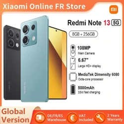 I-Global Version Xiaomi Redmi Note 13 5G 8GB 256GB Smartphone Dimensity 6080 120Hz AMOLED DotDisplay 108MP Ikhamera 33W NFC