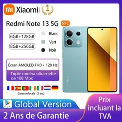 Смартфоны Xiaomi Redmi Note 13 5G NFC MediaTek Dimensity 6080, 6.67 Amole Экран 120 Гц 33 Вт Хуткая зарадка 108 МП камера Глабальная версія