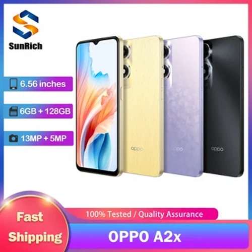 Yeni Orijinal Oppo A2X 5G Cep Telefonu Çift SIM 6GB RAM 128GB ROM Parmak İzi 13MP+2MP+5MP Boyutluk 6020 Octa-Core Akıllı Telefon