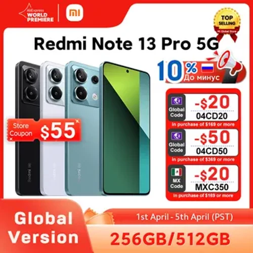 [Παγκόσμια Πρεμιέρα] Xiaomi Redmi Note 13 Pro 5G Smartphone Snapdragon 7s Gen 2 200MP OIS Κάμερα 67W Turbo Charging 120Hz AMOLED NFC