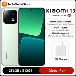 I-Global Rom Xiaomi Mi 13 5G I-smartphone ye-Snapdragon 8 Gen 2 Octa Core 6.36" 120Hz AMOLED Display 50MP Leica Camera 67W Turbo Charge