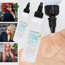 Glueless Wig Install Glue Great Hold Liquid Gold 100ml Dry Quick Lace Wig Glue Hair Bond Adhesive Gel For Wig Cap Без рэшткаў
