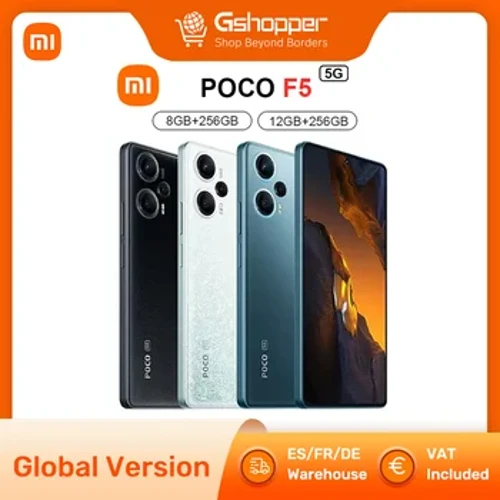 Inguqulo ye-Global XIAOMI POCO F5 5G I-smartphone 6.67'' AMOLED Isibonisi I-Snapdragon 7+ Gen 2 64MP Ikhamera ye-NFC 5000mAh Ibhethri engu-67W Ukushaja