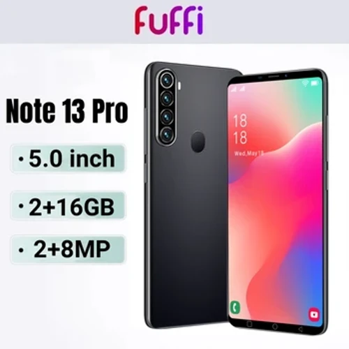 FUFFI Note 13 Pro Smartphone Android 5.0 inch 16GB ROM 2GB RAM Dual SIM Mobile phones 2000mAh 2+8MP Camera Original Cellphones