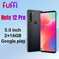 FUFFI Note 12 Pro Cellphones 5.0 inch Dual SIM 16GB ROM 2GB RAM Mobile phones 2+8MP Camera Quad Core Original Smartphone Android