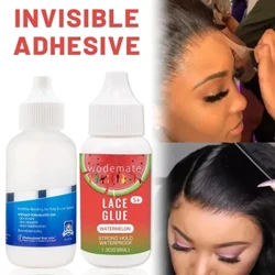 Colle de perruque parfum pastèque pour perruque Lace Front Wig, adhésifs de remplacement de cheveux imperméables, colle Invisible pour toupet
