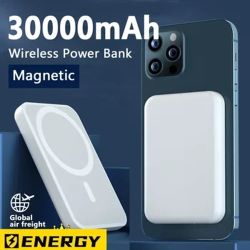 30000mAh bærbar trådløs lader Macsafe ekstra ekstra ekstern magnetisk batteripakke Power Bank for iPhone 15 14 13 Pro Max