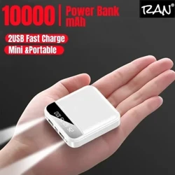Mini 2000mah Power Bank hai chiều Sạc nhanh Sạc ngoài màn hình kỹ thuật số Digital Pin di động Đèn LED cho Xiaomi iPhone
