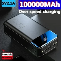 Uus universaalne 5v 2.1a kiirlaadimine 200000 MAh suure mahutavusega laadimispank Kiirlaadimine mobiilne toide + tasuta kohaletoimetamine