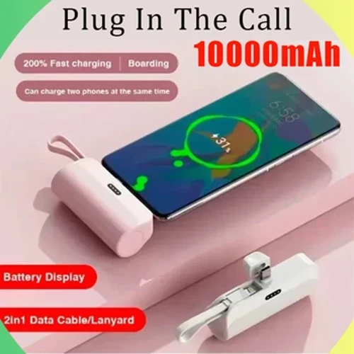 Mini Power Bank10000mAh Di Động Sạc Điện Thoại Di Động Pin Ngoài Power Bank Plug and Play Type-C Cho iPhone Samsung Huawei