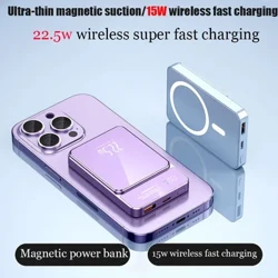 Macsafe แบบพกพา Magnetic Power Bank 50000mAh Fast Wireless Charger สำหรับ iPhone 12 13 14 Pro Max ภายนอกแบตเตอรี่เสริม Pack