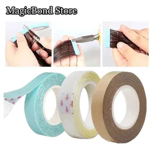 Cinta adhesiva de doble cara resistente al agua para peluca de encaje de 3 yardas, sujeción fuerte para extensión de cabello/peluca de encaje/tupé