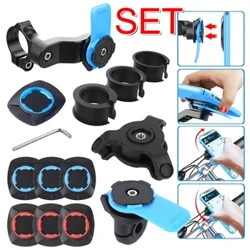 Dudukan Telpon Sepeda Motor Sepeda Quad Lock Dudukan Telpon Sepeda Dudukan Sepeda 360° Rotatable Navigasi Dhukungan Braket Keamanan