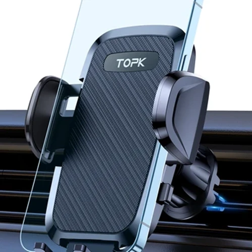 TOPK D36-G univerzalni držač za telefon u automobilu sa kopčom za odzračivanje, nosač za automobil, rotacija od 360°, univerzalni nosač za mobilni telefon