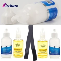 ʻO ka Lace Glue a me ka mea wehe ʻia no ka wigs Super Hold Hair Bonding Glue Adhesive no Lace Wigs Flechazo Lace Glue me ka Band.