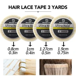 3 Iata Ultra Uu Lace Tape mo Wig Fa'asavai Fa'apipi'i Malosi Fa'a-lua Itu Lace Wigs Suia Lipine mo Toupee Pa'epa'e.