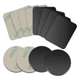 Plate Logam Magnetik Kanggo Dudukan Telpon Mobil Universal Lembar Besi Disk Stiker Gunung Ponsel Magnet Stand Kanggo IPhone
