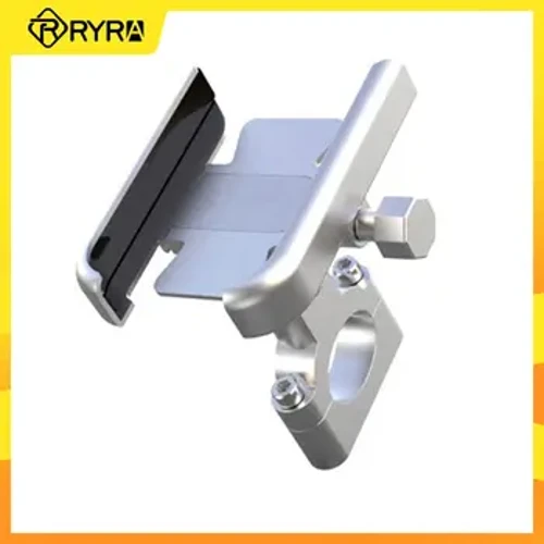 RYRA Suporte para celular para bicicleta com rotação de 360 ​​° em liga de alumínio para motocicleta Suporte para celular para bicicleta Acessórios de montagem para bicicleta