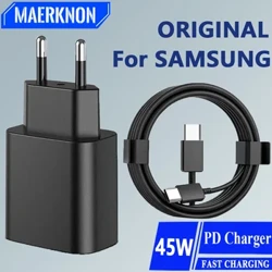 Algne 45 W PD laadija Samsung Galaxy S22 S23 Ultra Note 10+ 5G USB C mobiiltelefoni C-tüüpi kiire kiirlaadimise seinaadapteri jaoks