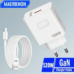 120 W kiirlaadija GaN USB kiirlaadimise mobiiltelefoni adapter kiirlaadimine 3.0 seinalaadija 10A tüüpi C kaabel iPhone Xiaomi 13 jaoks