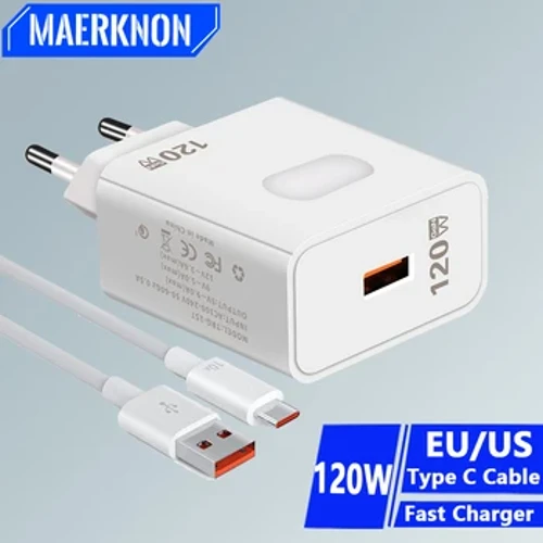 Gwefrydd USB 120W Tâl Cyflym QC3.0 USB C Cebl Math C cebl Ar gyfer iPhone Huawei Samsung Xiaomi Ffôn Symudol Gwefrydd Codi Tâl