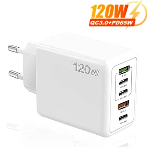 5 port USB C PD zarýad beriji çalt zarýad beriji PD çalt zarýad 3.0 USB C telefon zarýad beriji adapter iPhone 15 14 13 Xiaomi Samsung
