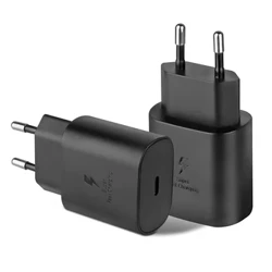 Samsung 25W Super Fast Charger USB Math C Cargador Cebl Ar gyfer Galaxy S23 S22 Plus S21 S20 FE Nodyn 20 10+ Addasydd Pŵer A54 A34 5G