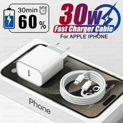 PD 30W ka mea hoʻohana wikiwiki no ka Apple iPhone 14 11 12 13 15 Pro Max Uea hoʻopaʻa wikiwiki no ka iPhone 15 14 Plus Charger kelepona mea pono.
