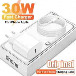 Încărcător rapid PD3.0 30W pentru iPhone 11 13 12 14 Pro Max XR XS SE 8 Plus Încărcare rapidă cablu USB C Încărcătoare pentru telefon Accesorii
