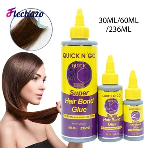 I-Quick 20 Second Hair Bond Glue Engangeni Manzi I-Black Bonding Glue ye-Wigs Super Strong Hold Eyelash Extension Glue Adhesive