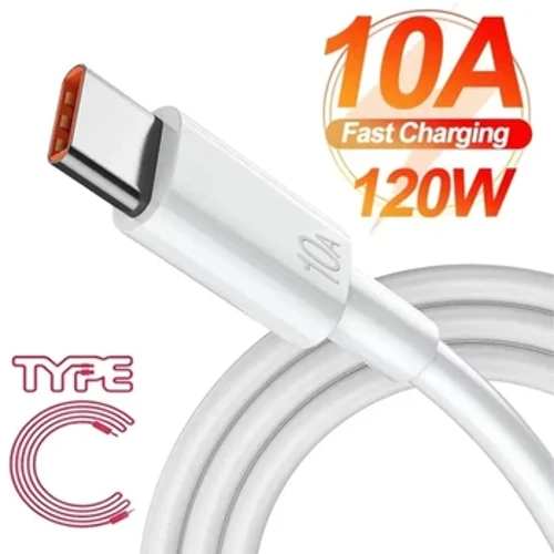 120W 10A Type C Type-C Uaea Fa'atau vave mo Samsung Xiaomi Huawei USB C Telefoni Fe'avea'i Uaea Fa'amatalaga Fa'amatalaga Super Vape