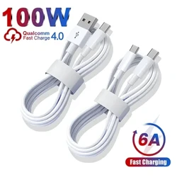 Cábla USB Cineál C 100W Do Samsung S23 S22 Ultra Huawei P30 Pro Xiaomi Redmi Oneplus 6A Gabhálais Cábla Muirear Muirir Tapa