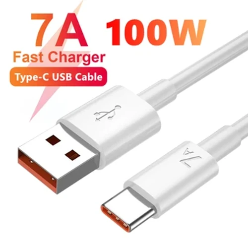 7A 100W Tâl Cyflym Super Math C USB Cebl ar gyfer Huawei Mate 60 Nova 10 Honor Xiaomi Redmi POCO OPPO Reno iQOO Cebl gwefrydd cyflym