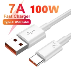 7A 100W Super Fast Charge Type C Cable ya USB kwa ajili ya Huawei Mate 60 Nova 10 Heshima Xiaomi Redmi POCO OPPO Reno iQOO Quick Charger Cable