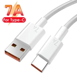 7A 100W USB kabel tipa C Super hitri polnilni kabel USB C kabel za za Huawei P40 P30 podatkovni kabel tipa C 0,25M/1M/1,5M/2M