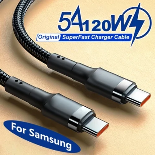 PD 120W Super Charging Mo Samsung S24 S23 USB C I USB Type C Uaea Mo iPhone 15 Plus Pro Max Xiaomi 11 4.0 Va'aiga Saosaoa