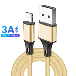 Schnelllade-USB-Kabel für iPhone 13 12 11 Pro X Max 6 6s 7 8 Plus Apple iPad Origin Blei Handy Kabel Daten Ladegerät Kabel 3m