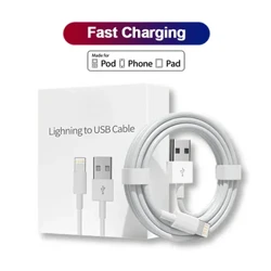 Sạc Nhanh Cáp USB Chính Hãng Cho iPhone X XR 6 6S 7 8 14 Plus 11 12 13 Pro XS Max 1M 1.5M 2M Cáp Sạc Dữ Liệu USB Có Hộp