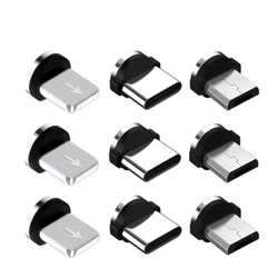 Awgrymiadau Magnetig Cylchdro NNBIL 5 Pcs 360 Ar gyfer Rhannau Amnewid Tâl Ffôn Symudol I Ddefnyddio Addasydd Cebl Codi Tâl Trawsnewidydd Gwydn