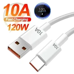 Καλώδιο USB τύπου C 10A 120W Καλώδιο Super Fast Charge για Huawei Mate 50 Xiaomi Redmi Honor Quick Turbo Charge USB C Καλώδιο δεδομένων