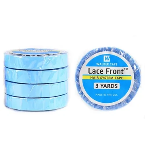 1 Cuộn 0.8/1CM * 3 Thước Siêu Tóc Xanh Dương Băng Keo 2 Mặt Cho Tóc/Ren Tóc Giả/Toupee